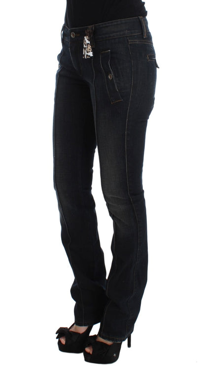 Chique Slim Fit Italiaanse Katoenen Jeans