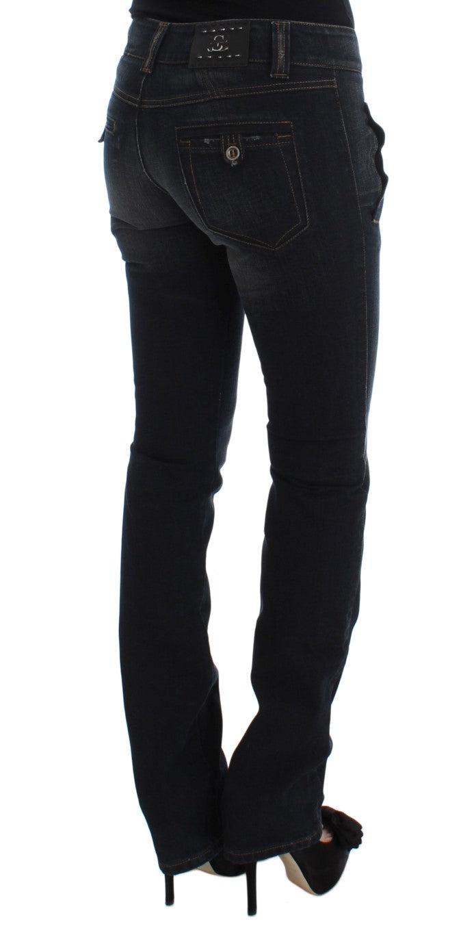 Chique Slim Fit Italiaanse Katoenen Jeans