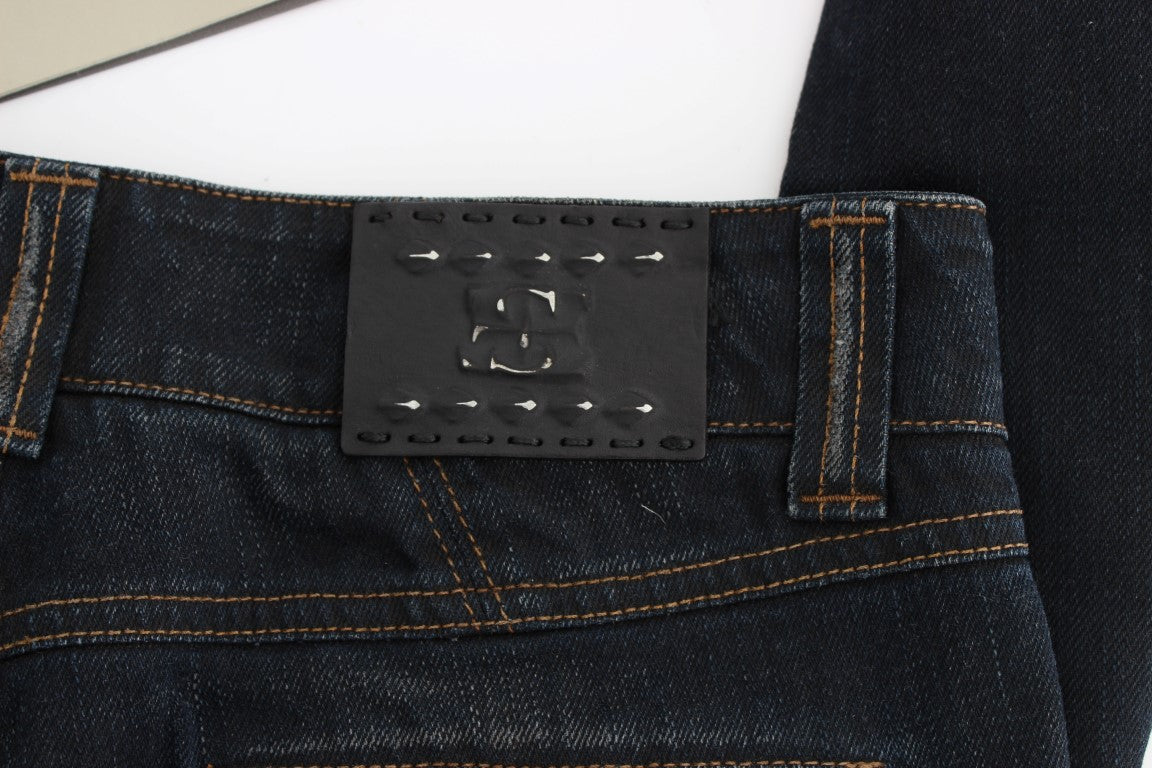 Chique Slim Fit Italiaanse Katoenen Jeans