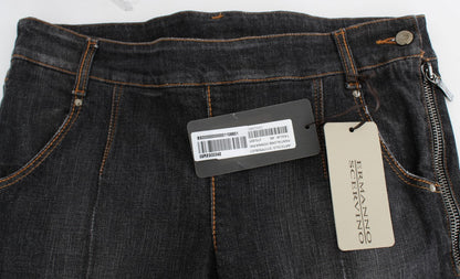 Chique Slim Fit Grijs Gewassen Jeans