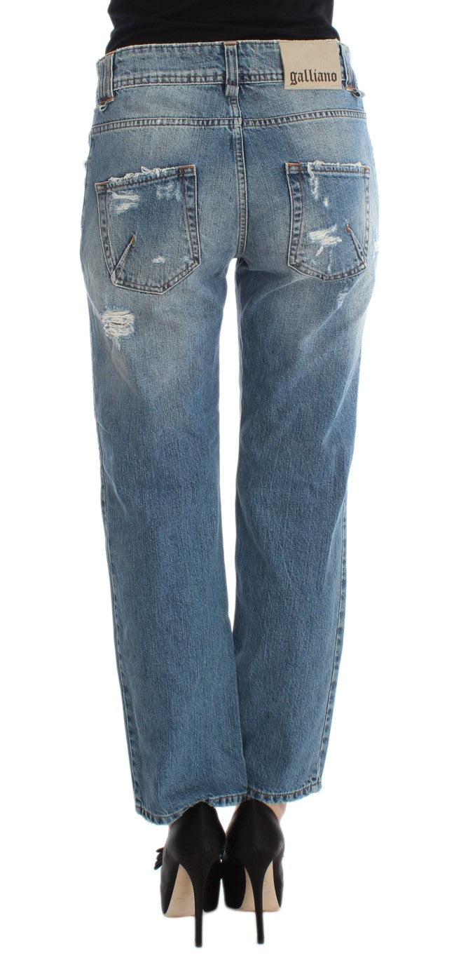 Chique Boyfriend Blue Wash Jeans