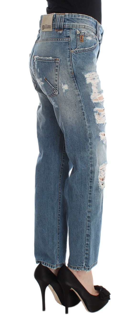 Chique Boyfriend Blue Wash Jeans