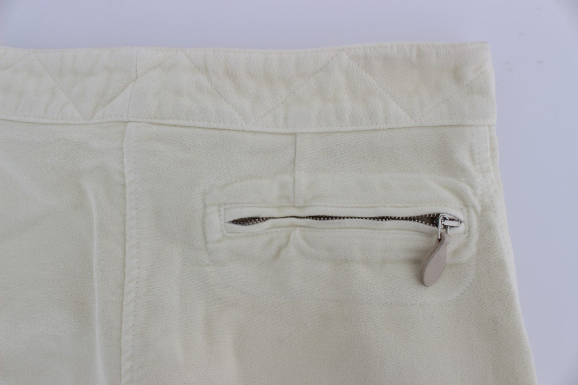 Beige Capri Cropped Chic Broek