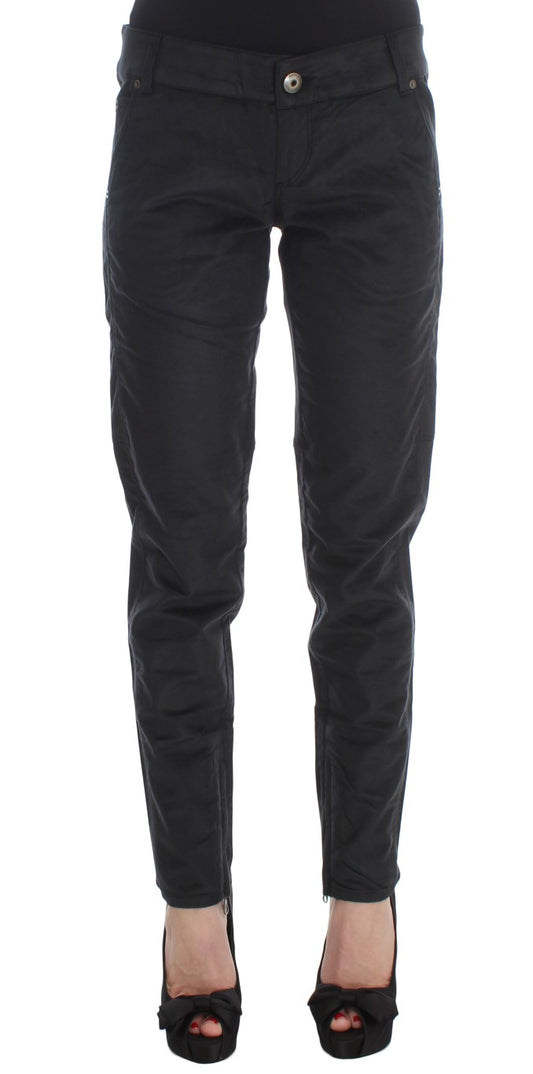 Chique zwarte regular fit broek