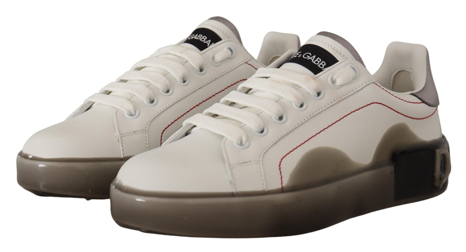 Elegante witte leren sneakers