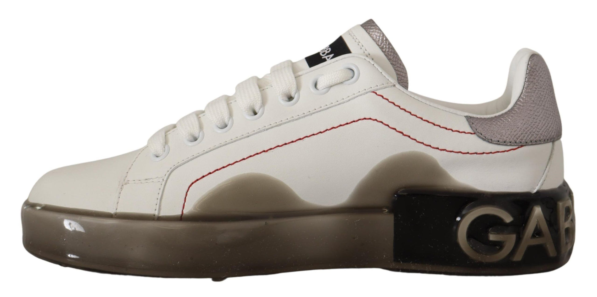 Elegante witte leren sneakers