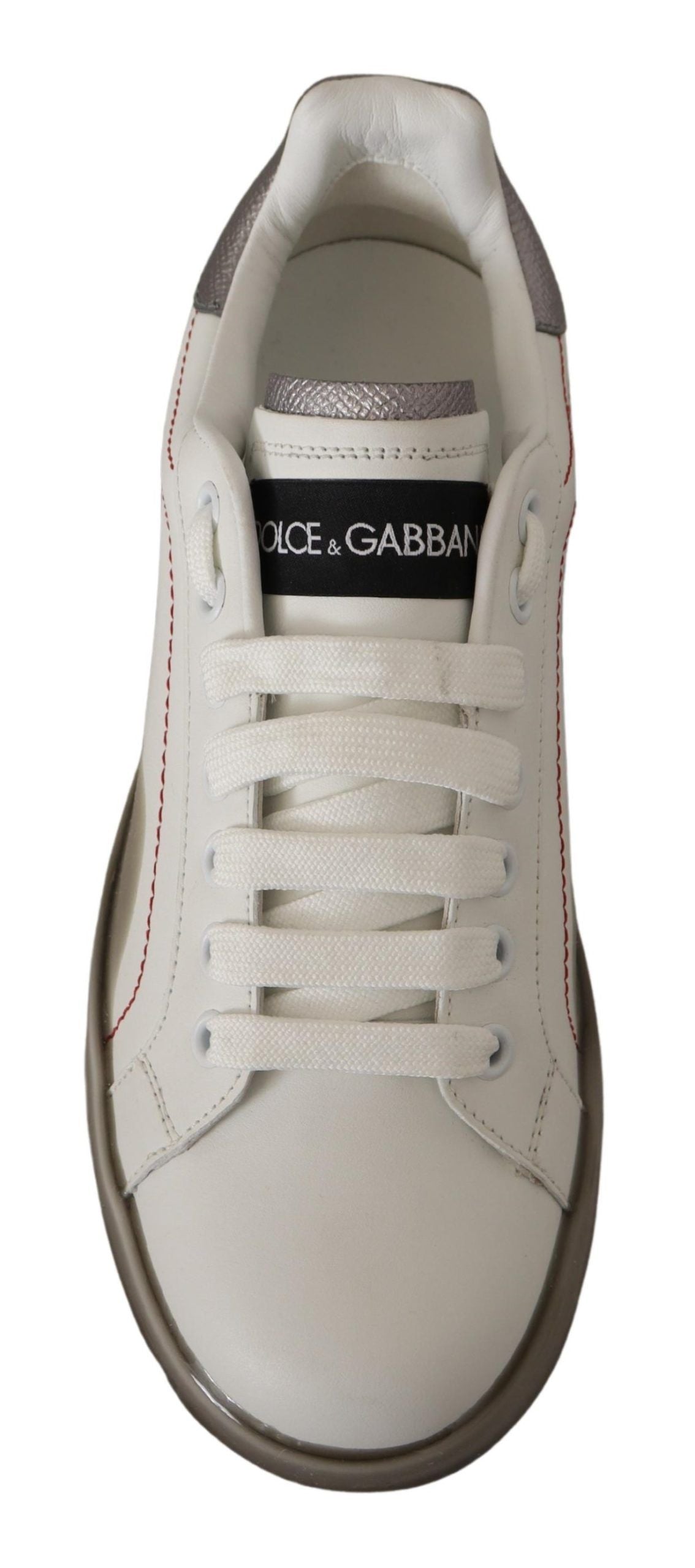 Elegante witte leren sneakers