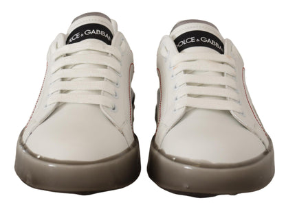 Elegante witte leren sneakers