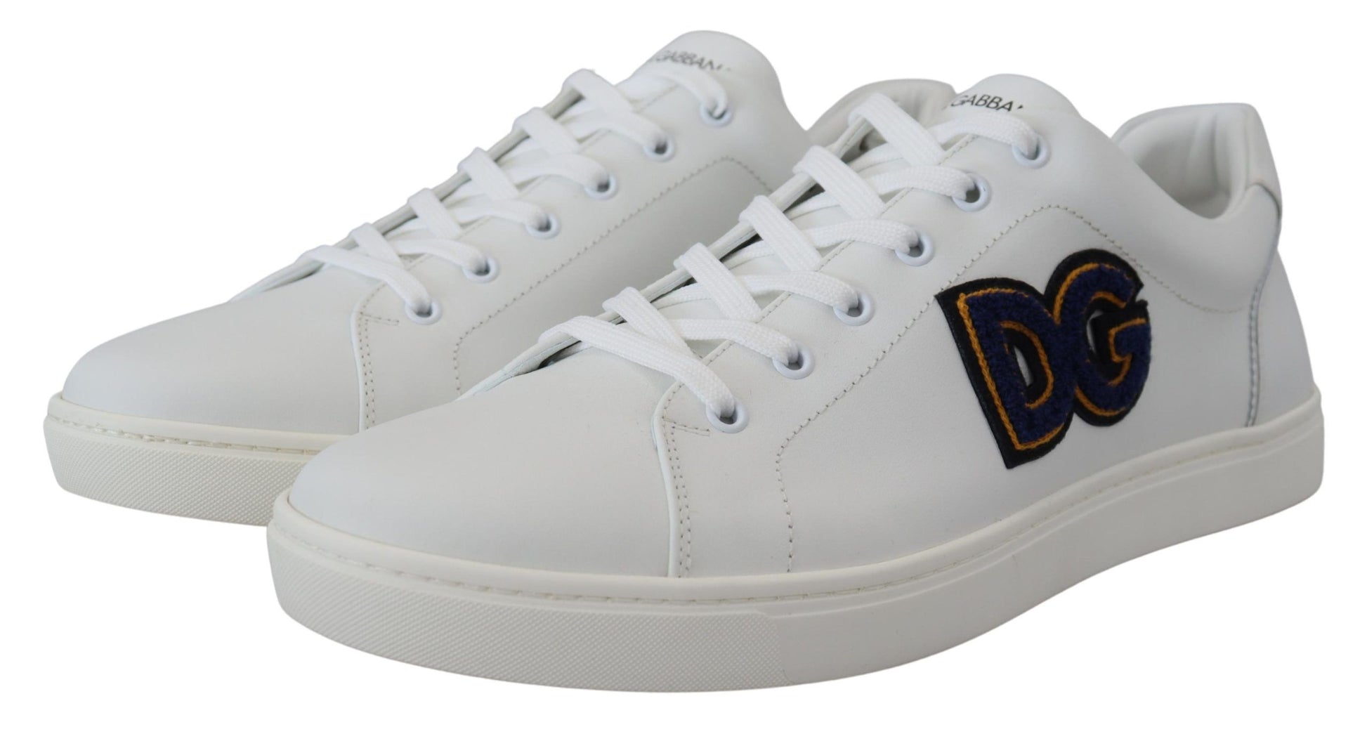 Elegante witte leren herensneakers