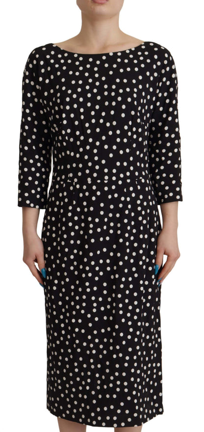 Polka Dot Schede Midi Elegantie