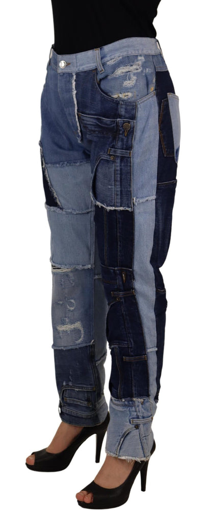 Skinny Couture Jeans met hoge taille