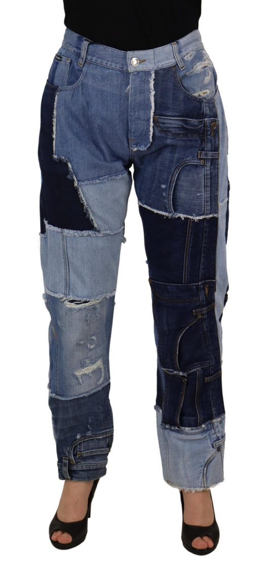 Skinny Couture Jeans met hoge taille