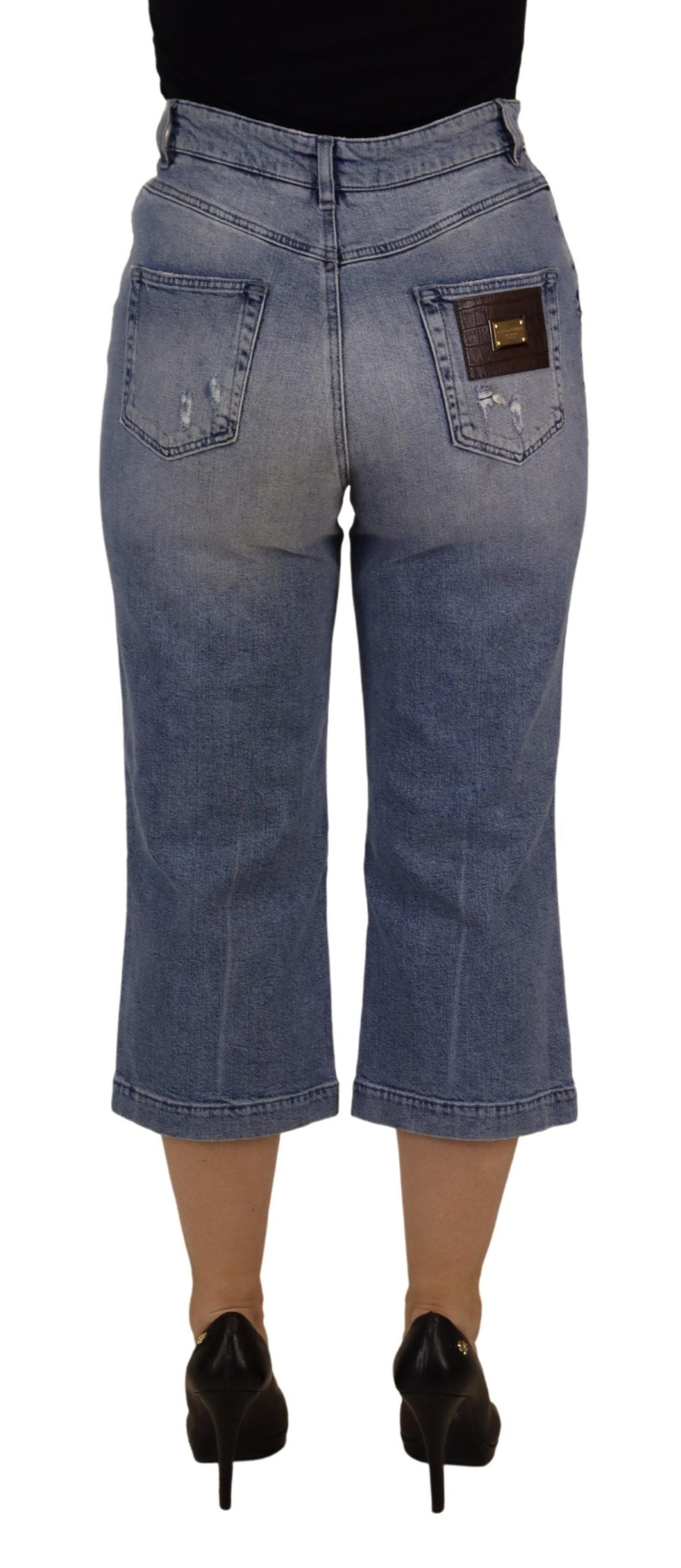 Skinny jeans met hoge taille - Blauw