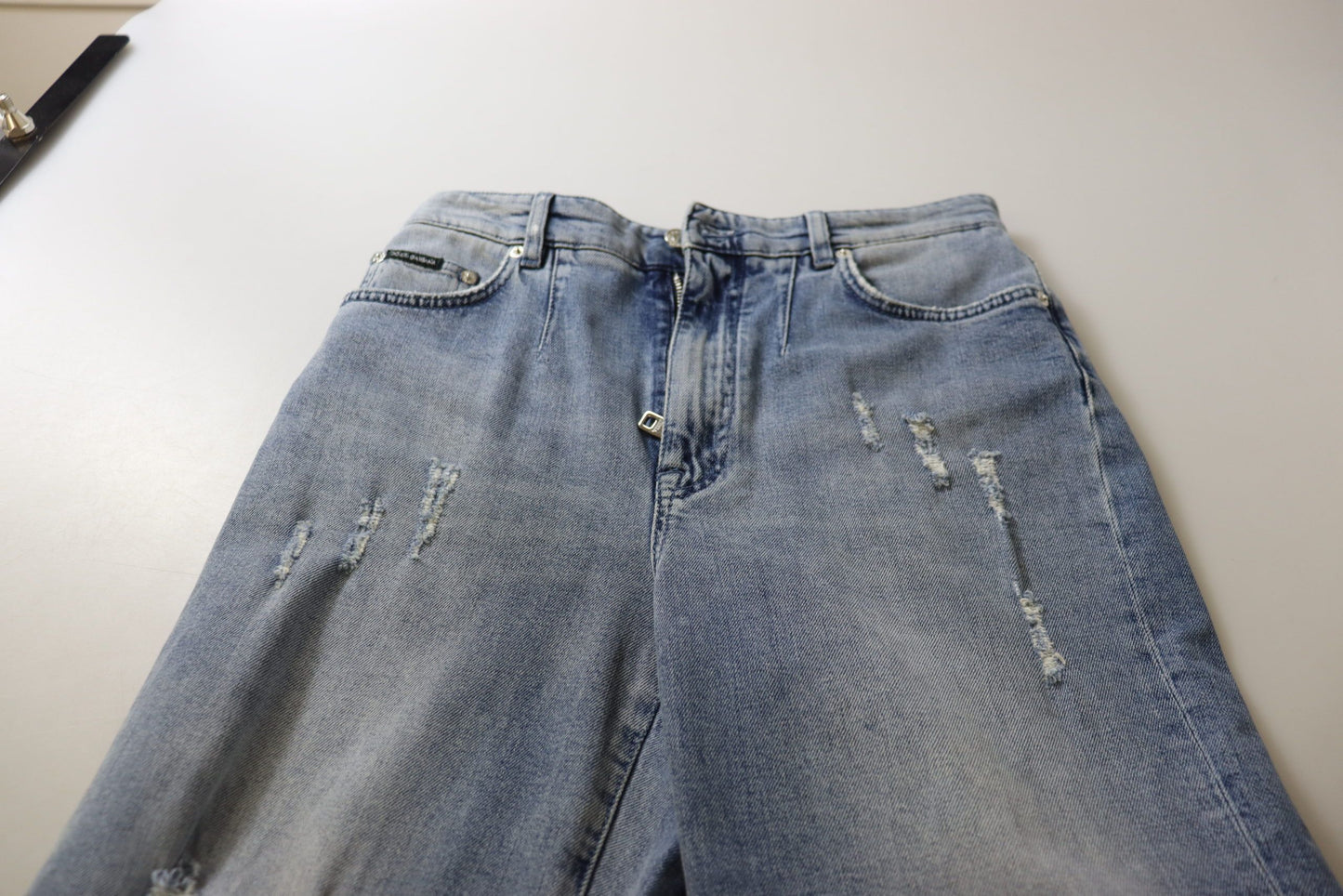 Skinny jeans met hoge taille - Blauw