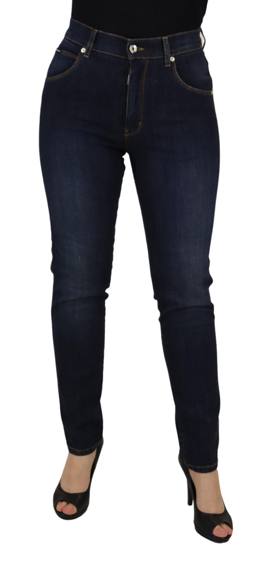 Til je denim-stijl naar een hoger niveau met skinny jeans met hoge taille