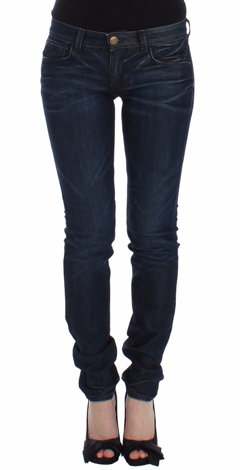 Ermanno Scervino chique donkerblauwe skinny jeans