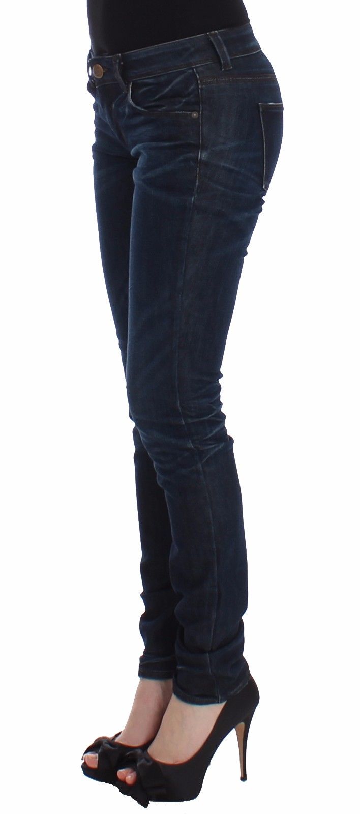 Ermanno Scervino chique donkerblauwe skinny jeans