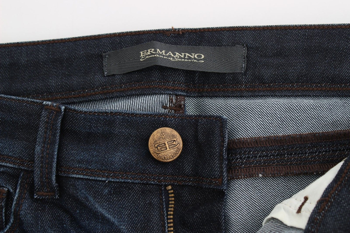 Ermanno Scervino chique donkerblauwe skinny jeans