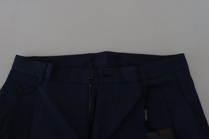 Elegante blauwe chinoshorts – normale pasvorm