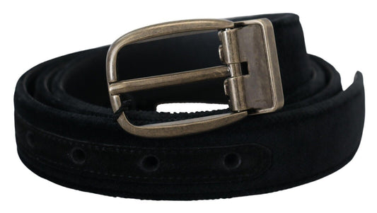 Elegante zwarte leren riem