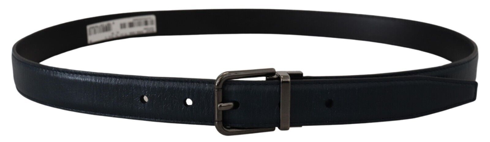 Elegante donkerblauwe leren riem