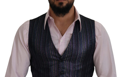 Multicolor formeel vest luxe mix