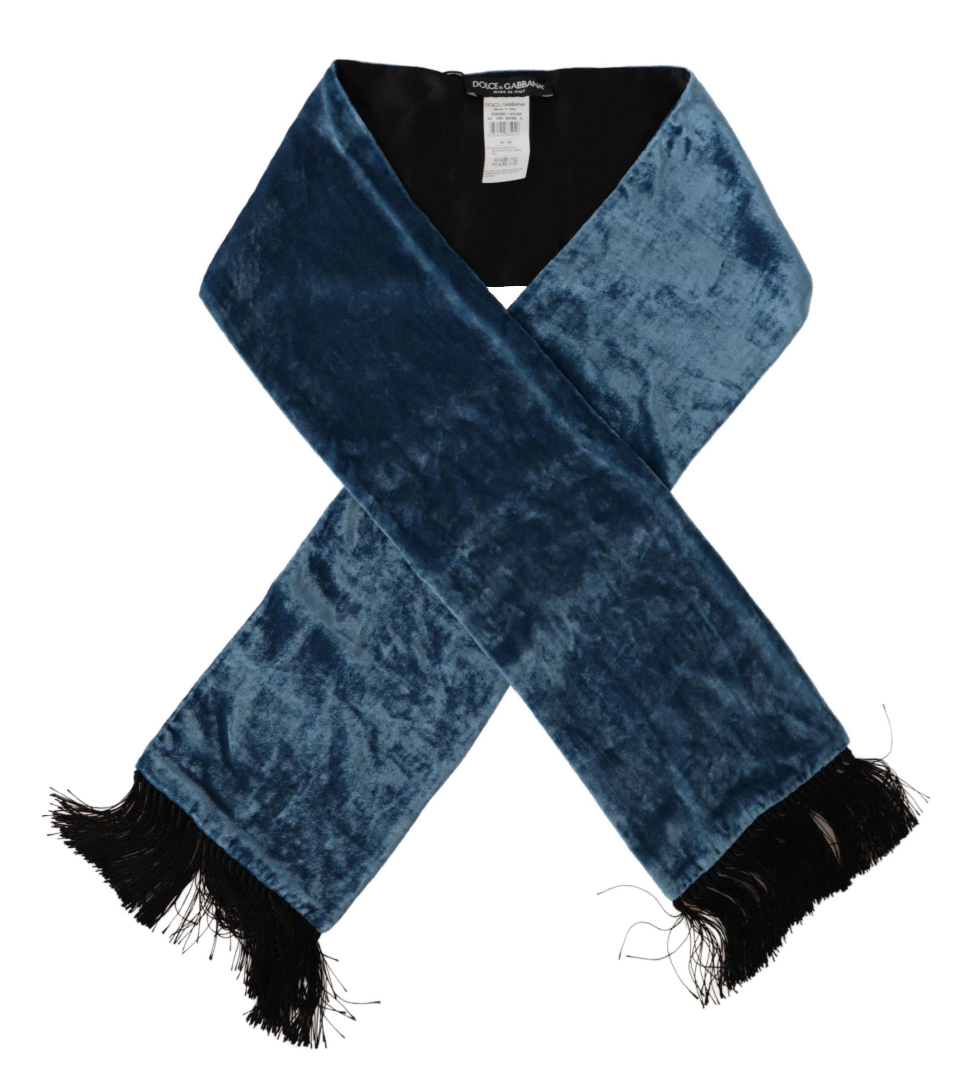 Elegante zijden herensjaal in koninklijk blauw