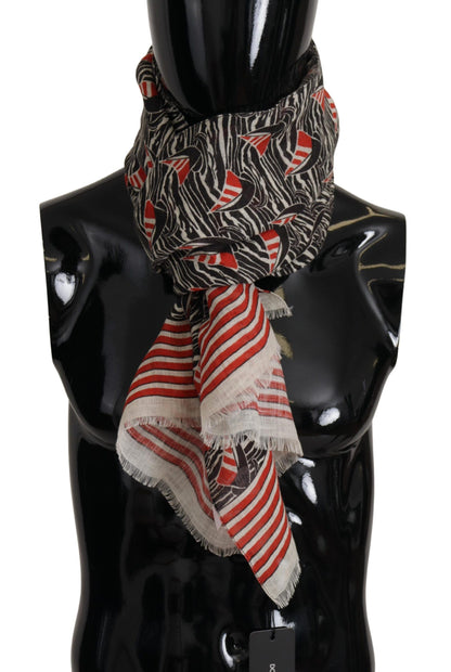 Elegant Striped Linen Men's Scarf