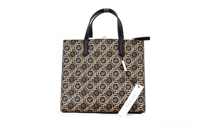 Mini Grind Signet Printed Leather Crossbody Tote Handtas Portemonnee