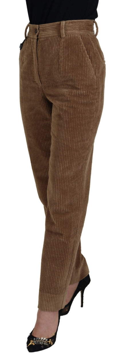 Elegant Brown Corduroy Pants for Sophisticated Style