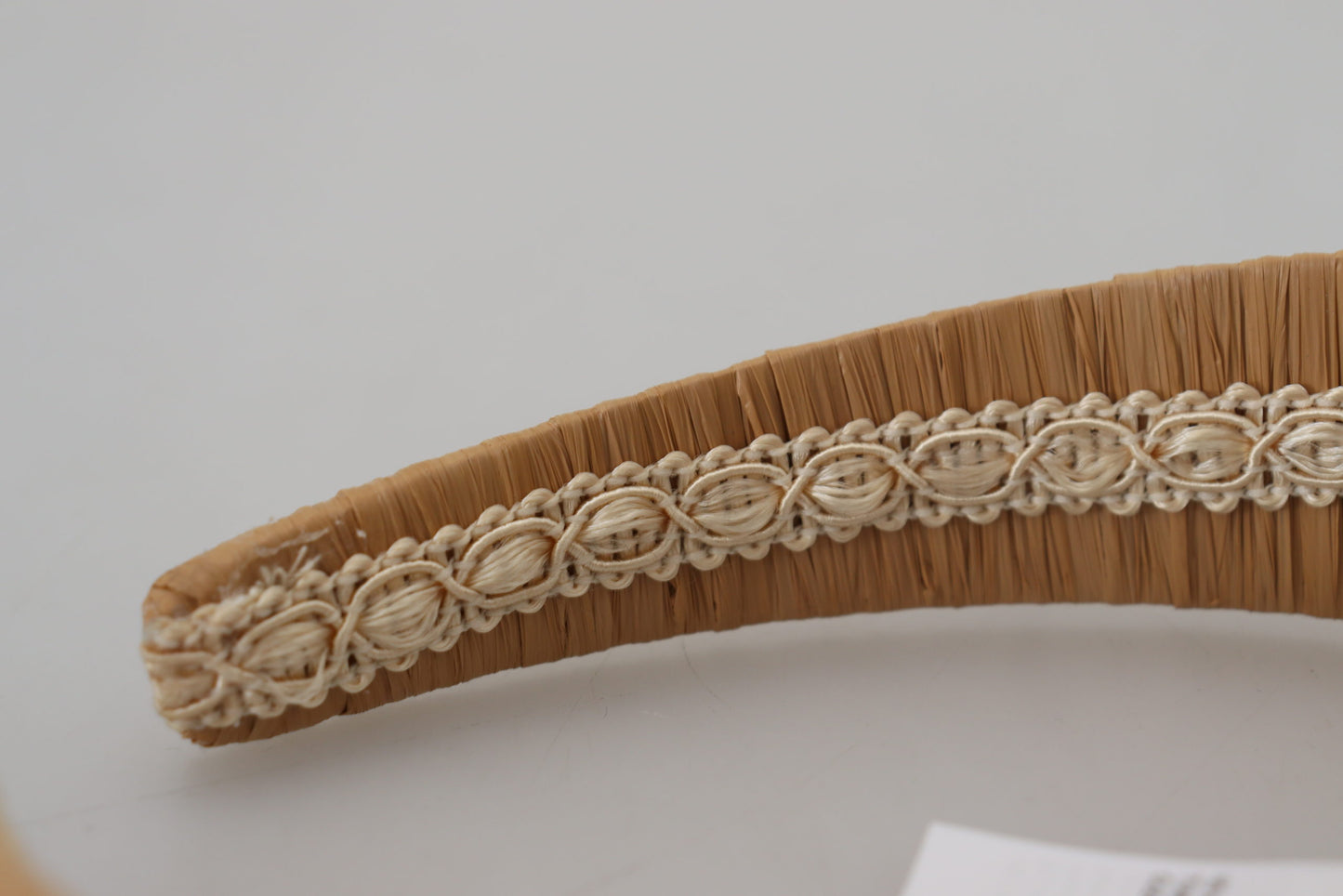 Prachtige beige viscose diadeem hoofdband