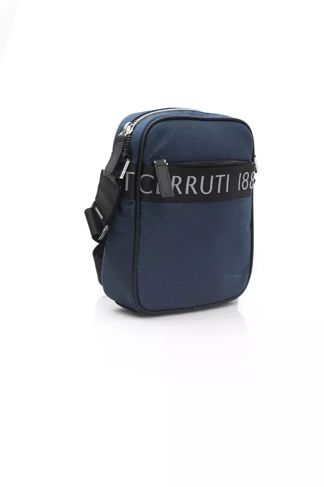 Blauwe Nylon Heren Messenger Bag