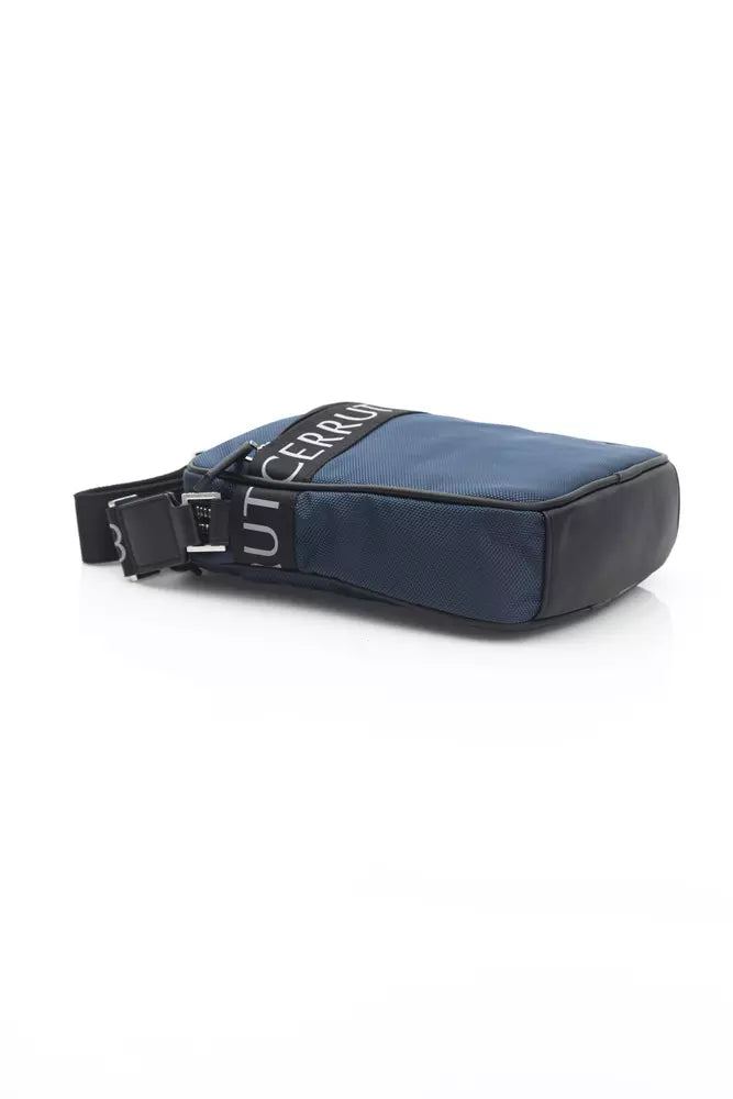 Blauwe Nylon Heren Messenger Bag