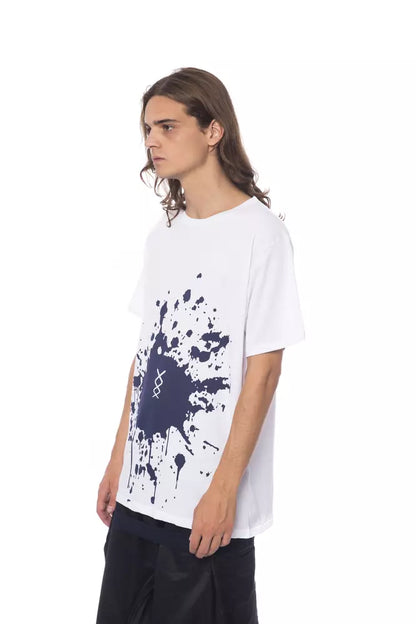 White Cotton Men T-Shirt