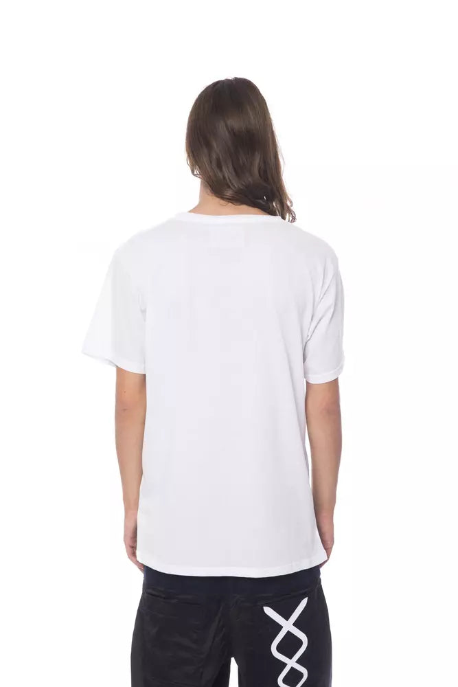 Wit katoenen heren T-shirt