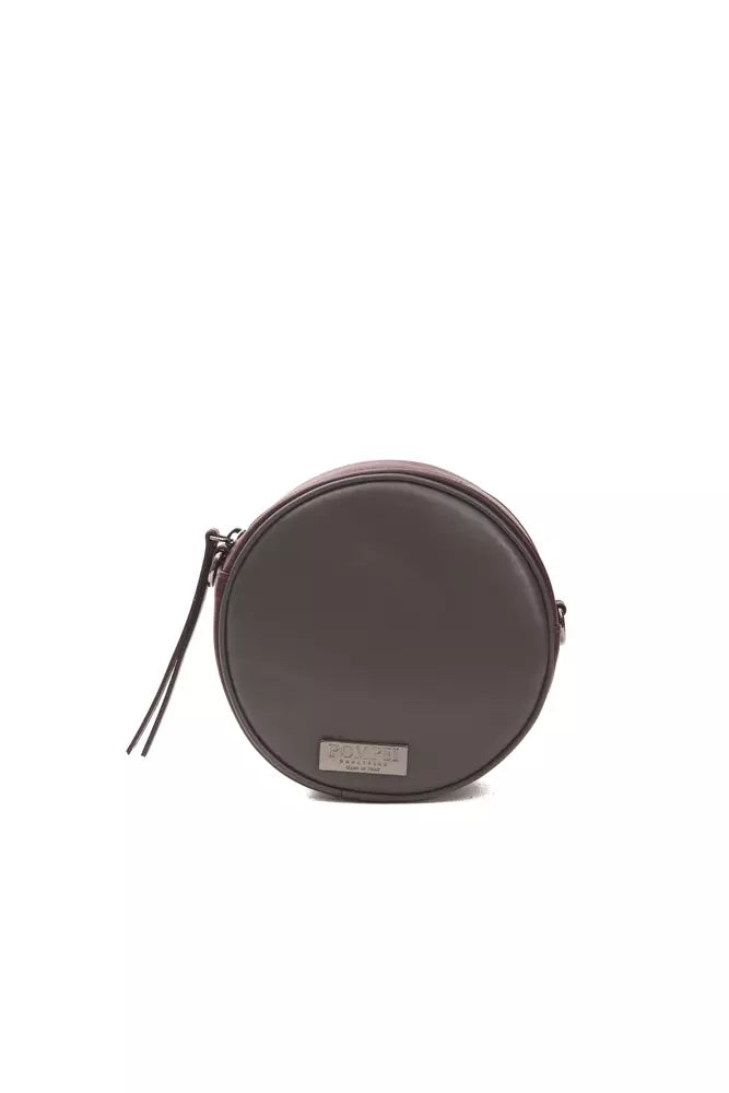 Bordeauxrode leren dames crossbody