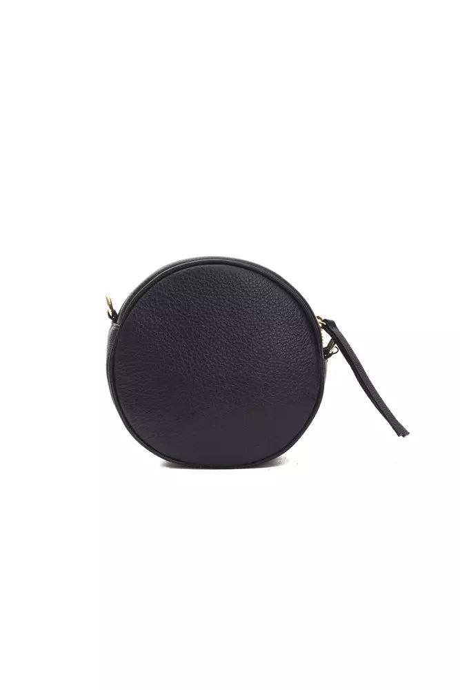 Grijze leren dames crossbody tas