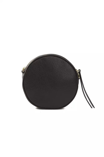 Zwarte leren dames crossbody tas