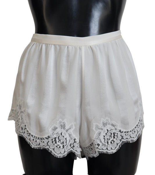 Elegante witte kanten lingerie shorts