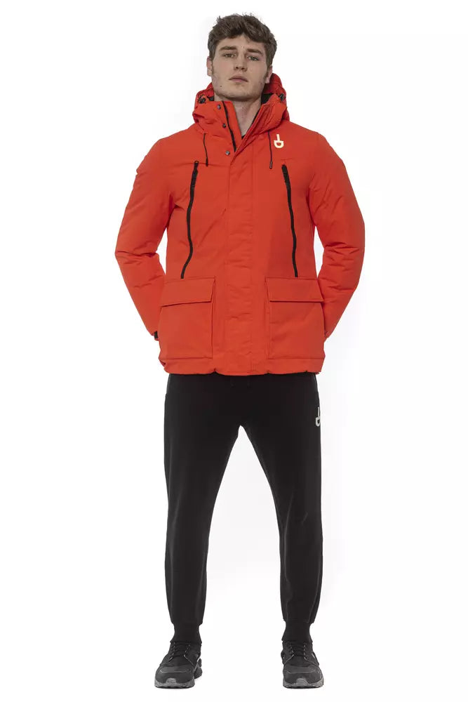 Rood Polyester Herenjack