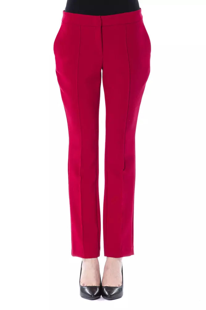 "Fuchsia Polyester Damesbroek"