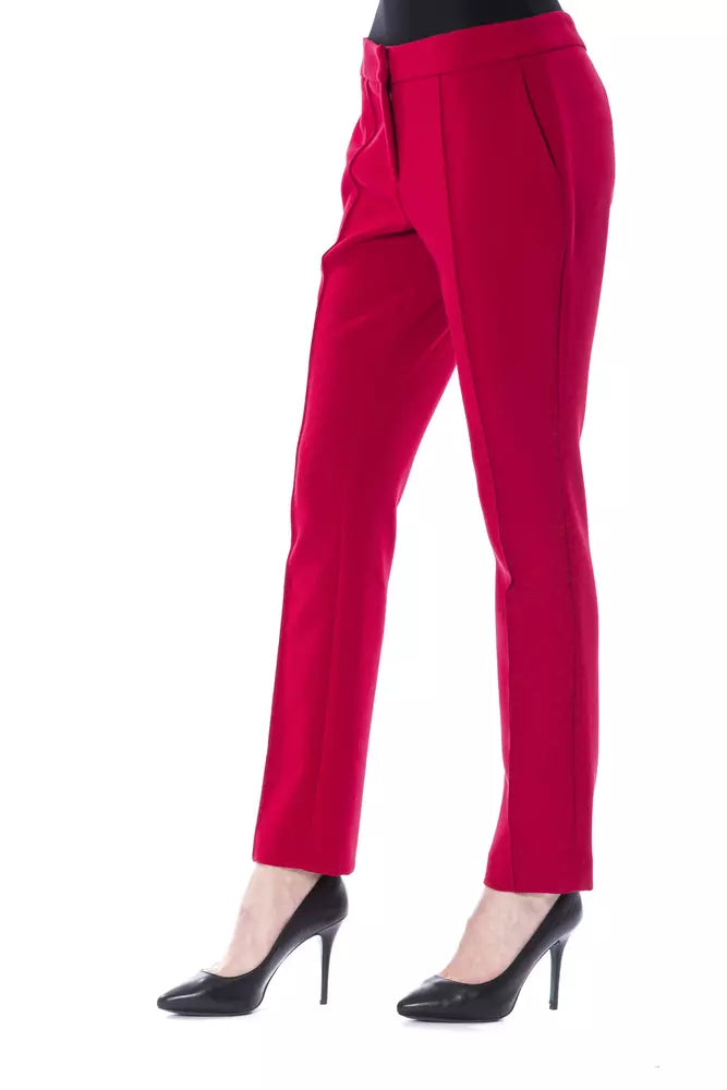 "Fuchsia Polyester Damesbroek"