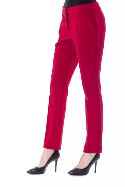 "Fuchsia Polyester Damesbroek"