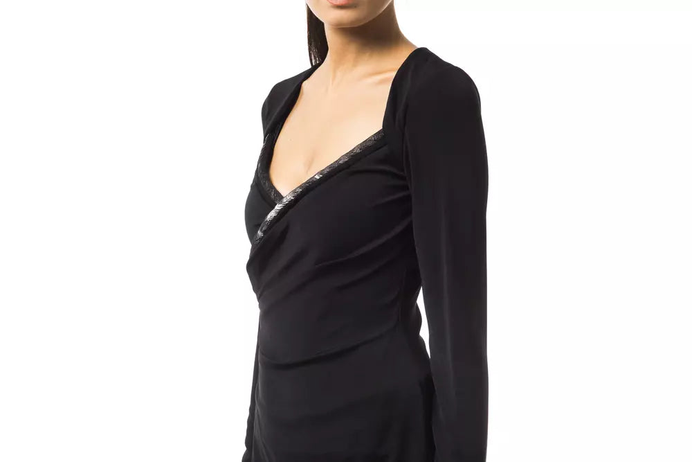 Zwarte Viscose Dames Top