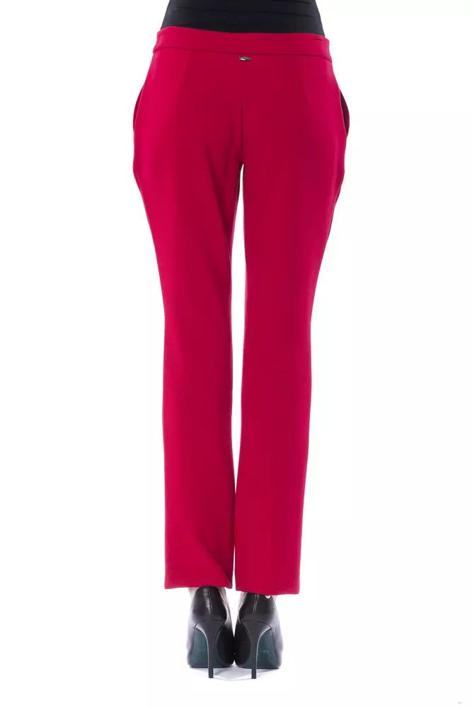 "Fuchsia Polyester Damesbroek"