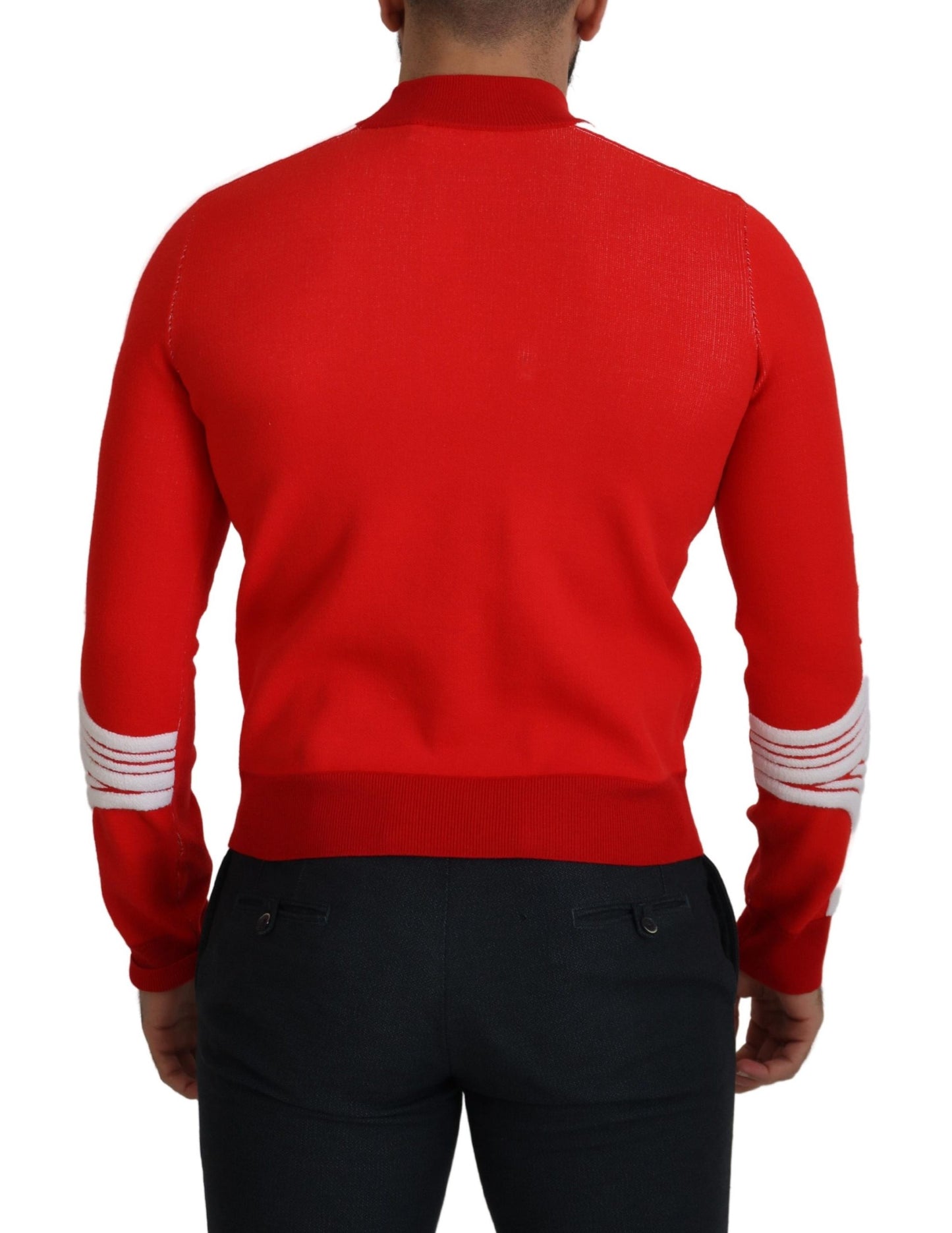 Elegante rode pullover voor heren