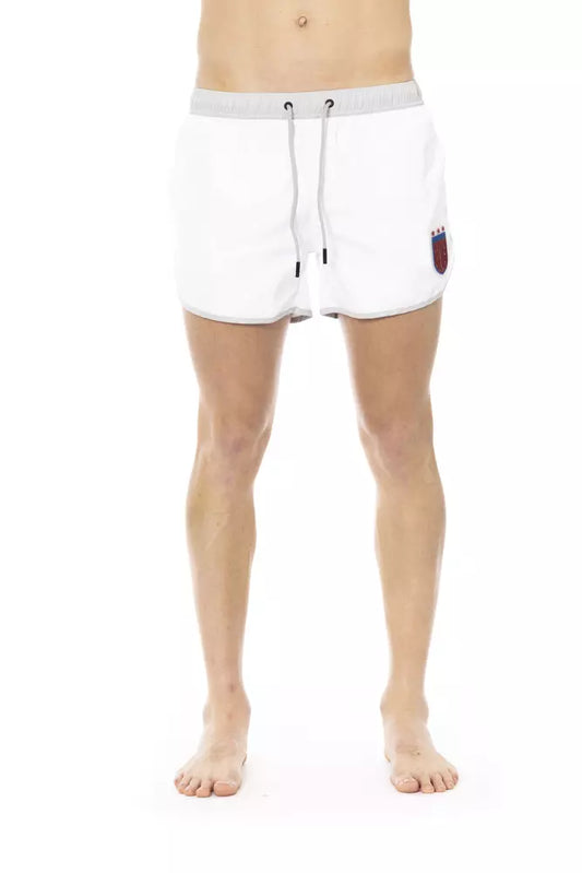 Witte polyester heren zwemshort