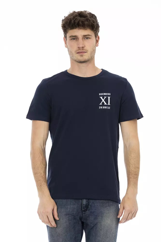 Leger katoenen heren T-shirt