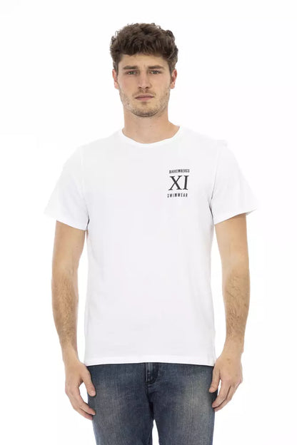 Wit katoenen heren T-shirt