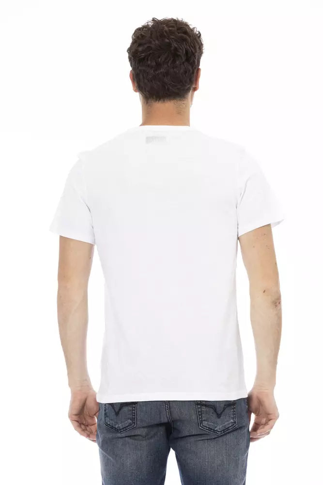 Wit katoenen heren T-shirt